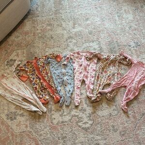 Bamboo sleepers bundle. Size 3-6m. Kickee, Angel Dear, Goosies